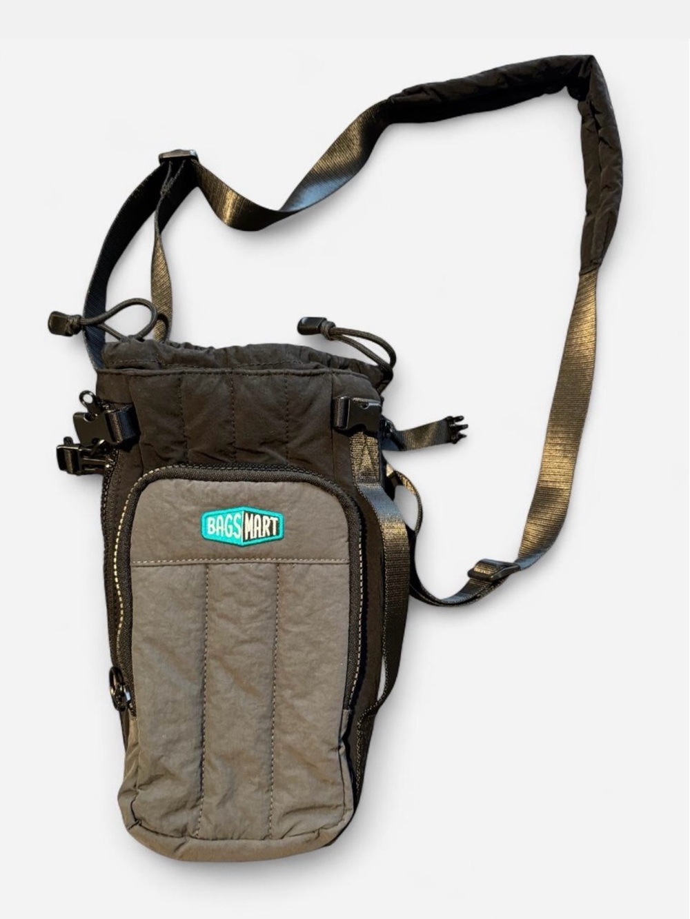 BAGSMART Black Expandable Water Bottle Sling Crossbody